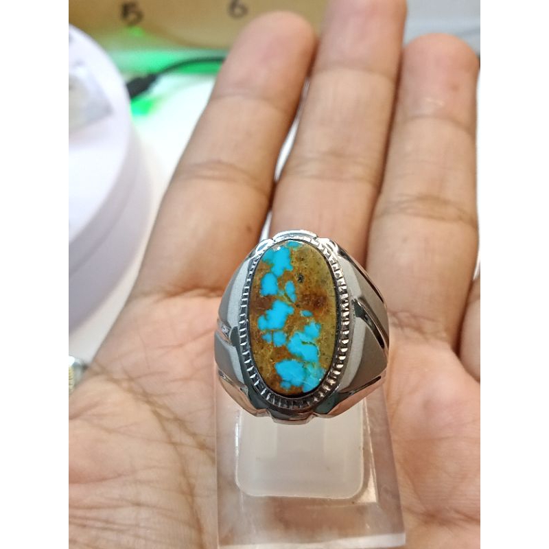 natural virus Persia ring monel dhop size 7