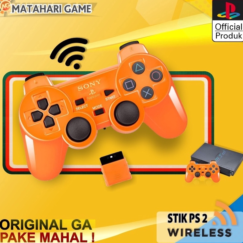Stik Stick PS2 Wireless  Stik PS2 Wireless Original SONY Dualshock Getar r Produk Premium
