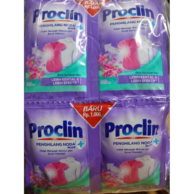 1 PAK PROCLIN PENGHILANG NODA PEMUTIH PROKLIN WARNA ISI 24 PCS (KEMASAN BARU)