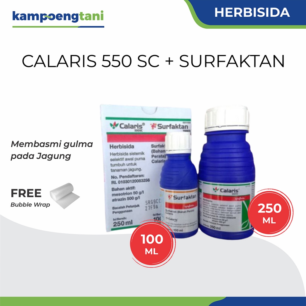 Kampoeng Tani - Calaris 550 SC + Surfaktan (250ml+100ml) Herbisida Selektif Obat Rumput Jagung