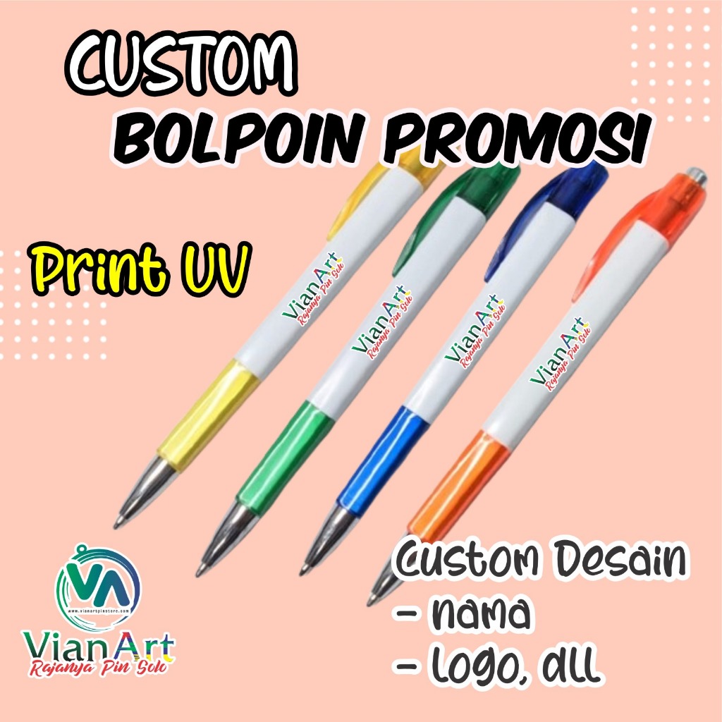 PULPEN CUSTOM PRINT UV PENA KOTAK CARINEX SOUVENIR