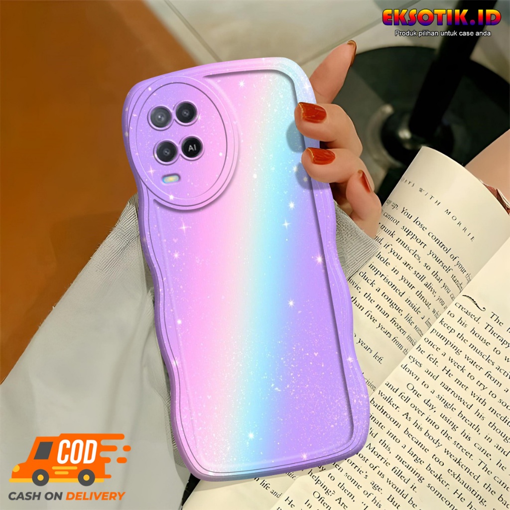 Case Oppo A54 Gelombang - Casing Oppo A54  - Silikon Oppo A54  - Softcase Oppo A54  - Kesing Oppo A5