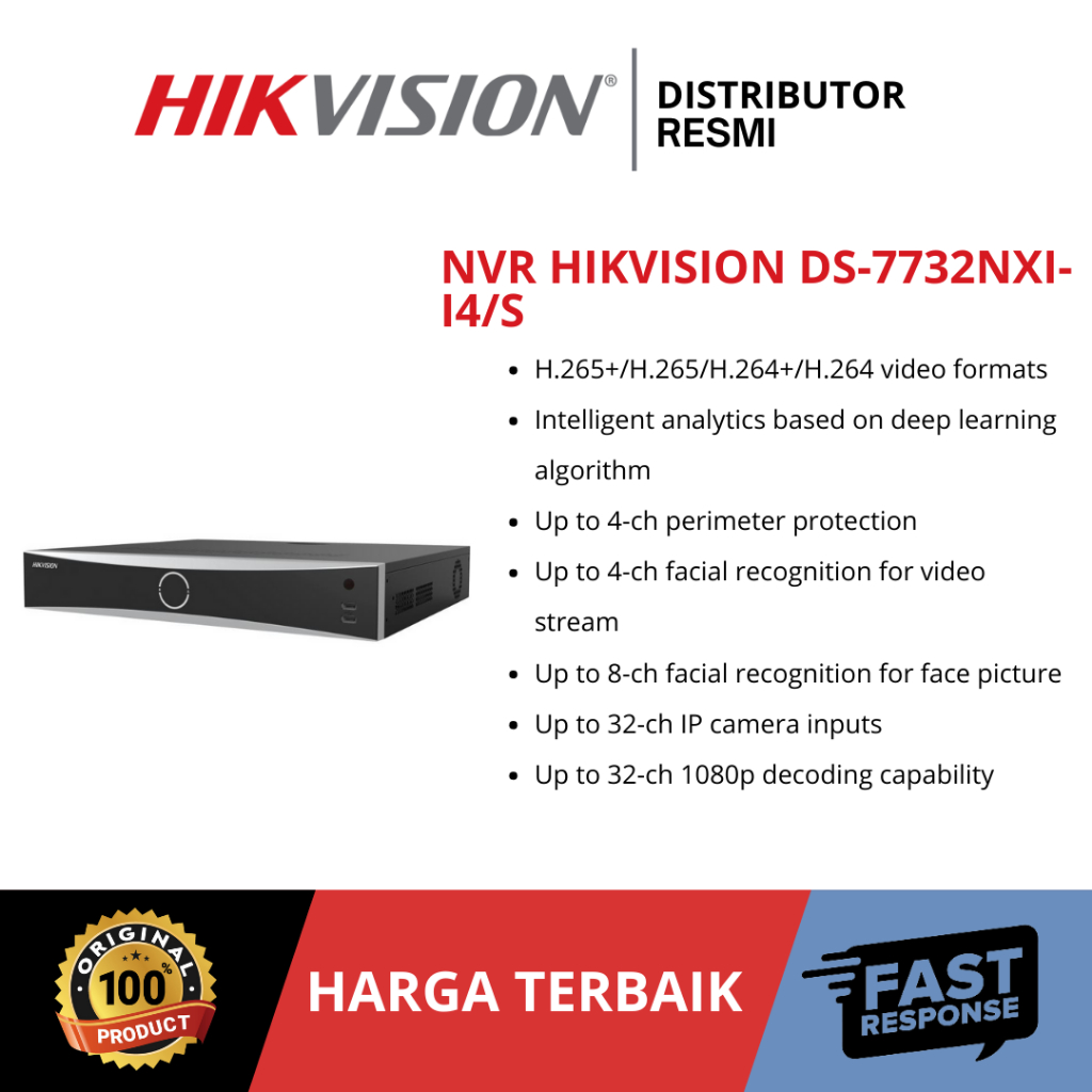 NVR HIKVISION DS-7732NXI-I4/S