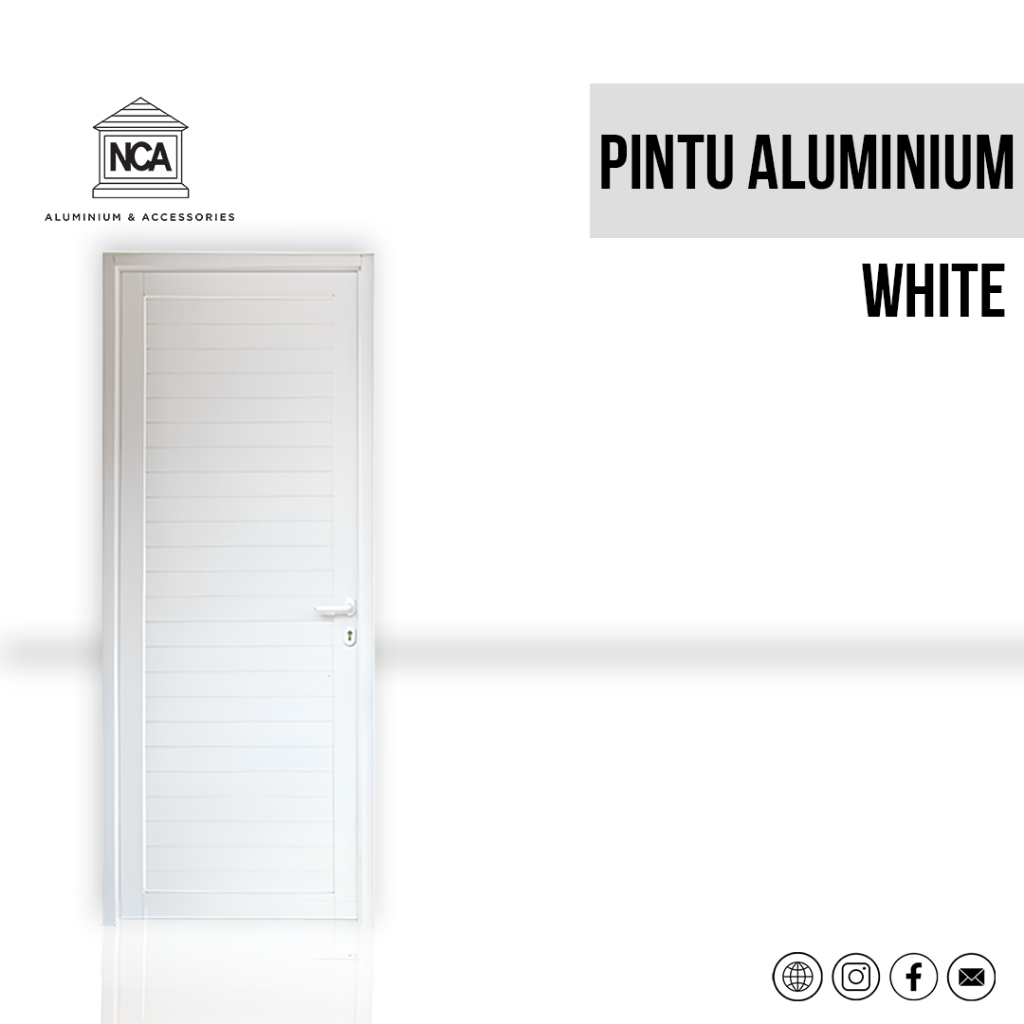 Pintu Utama Aluminium / Pintu Kamar Aluminium