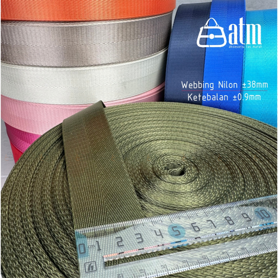 Webbing Nilon 38mm Motif Panah 50 Yard