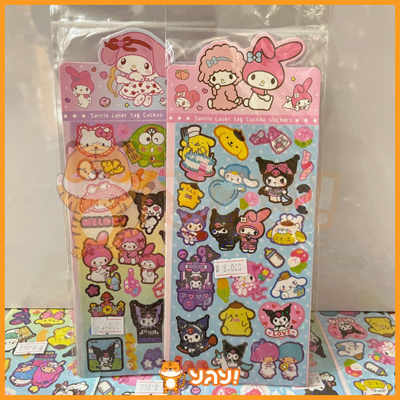 

YAY! STICKER HOLO SANRIO MELODY KUROMI POMPURIN CINNAMOROLL POCHACHO/STIKER HOLOGRAM