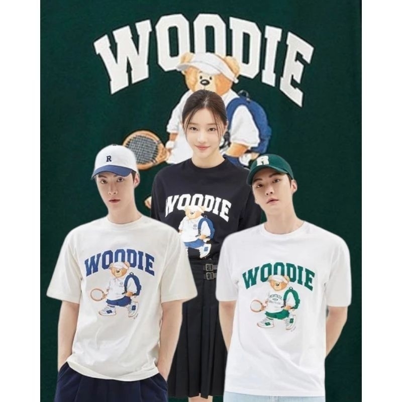 Kaos Korea SPAO Woodie Graphic Print T-Shirt