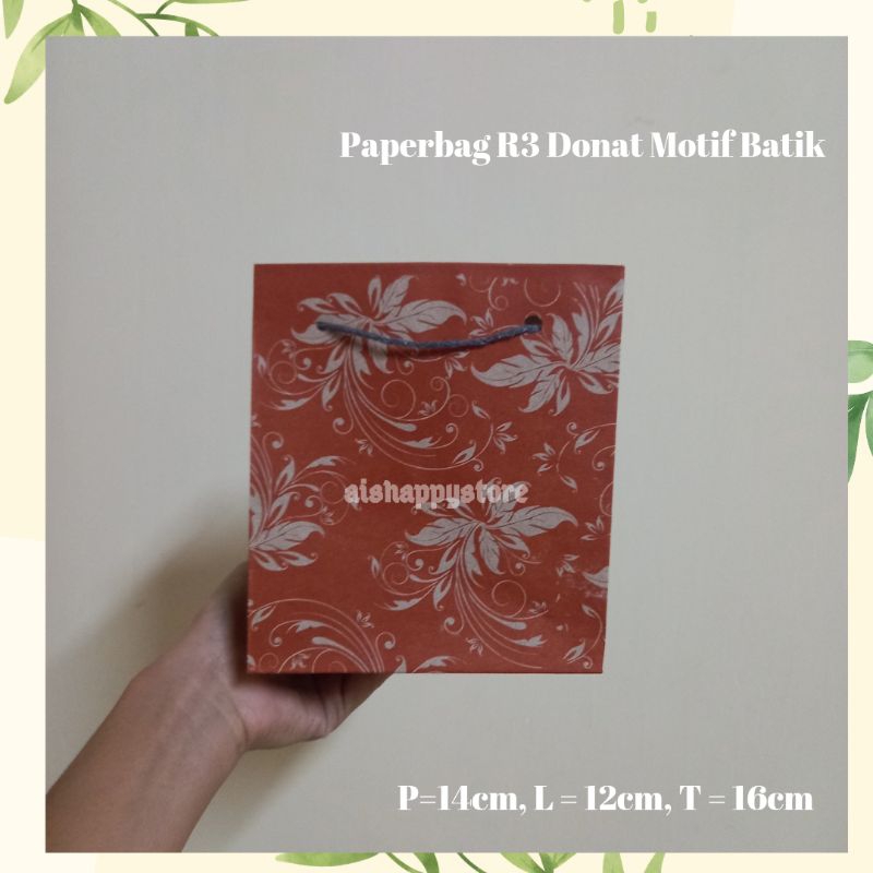 

Paperbag R3 Donat Motif Batik isi 12pcs / paperbag / tas kertas / tas souvenir