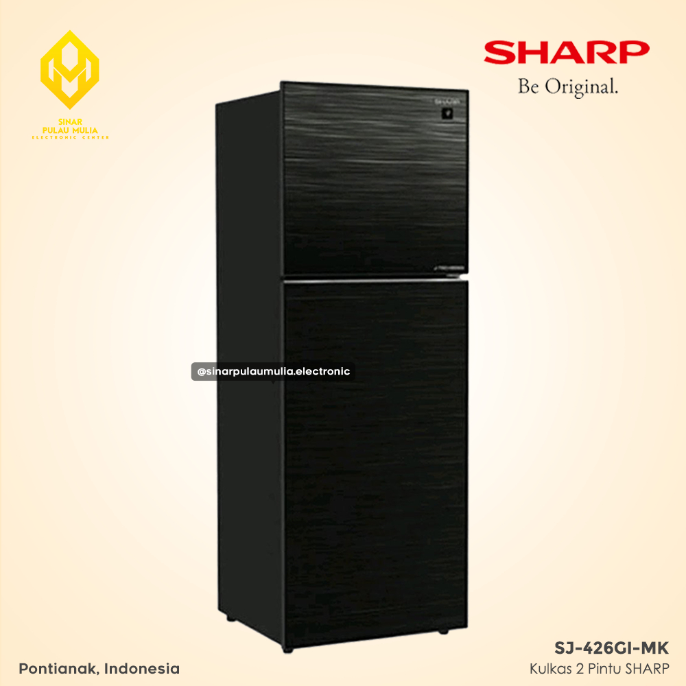 Sharp Kulkas 2 Pintu 338 Liter - SJ 426 GI MK / SJ-426GI-MK / SJ 426GI MK / SJ426GIMK
