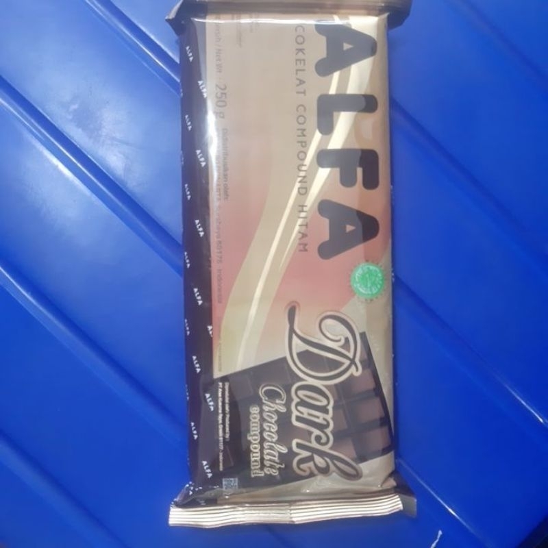 

Alfa Dark Chocolate Compound 250g coklat