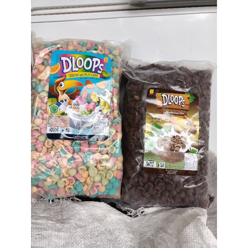 

chococrunch d'loops 1kg murah/cornpuff d'loops/ choco crunch