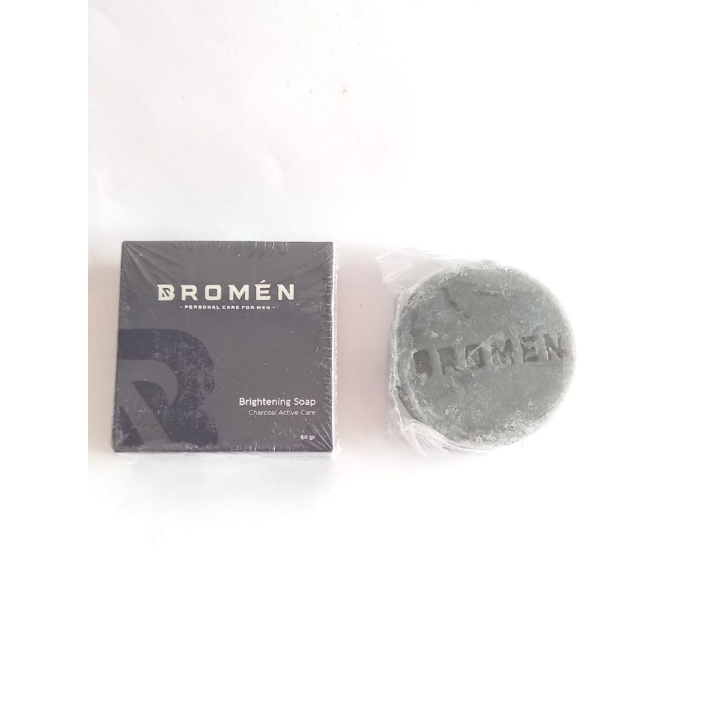 BROMEN Brightening Soap / Sabun Cuci Muka Pria Anti Kusam Komedo Jerawat / Mencerahkan dan Menghalus
