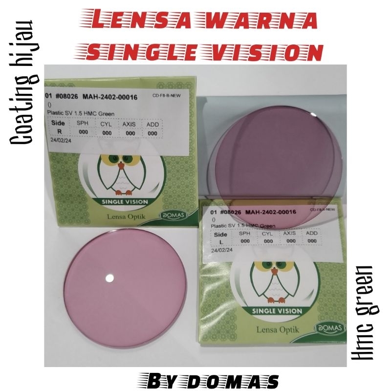 LENSA KACAMATA SV / PROGRESIF WARNA PERMANEN BY DOMAS