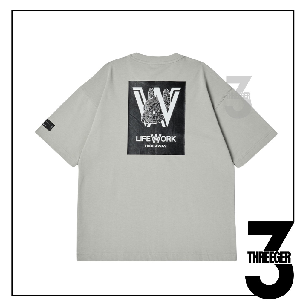 Lifework Logo Box Tee Gray Original