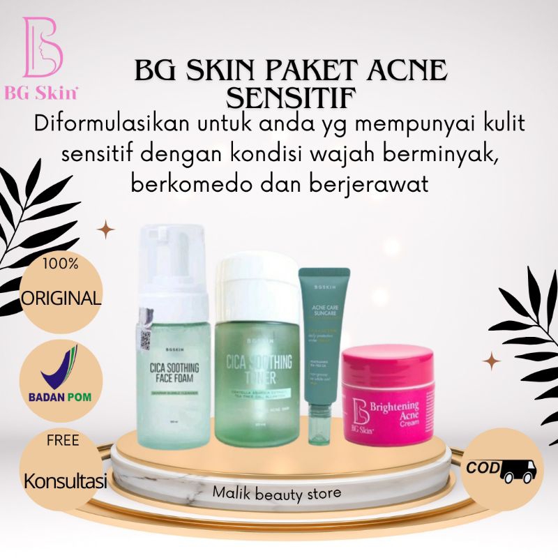 BG skin all varian paket luxury / acne sensitif / brightening glow / acne luxury