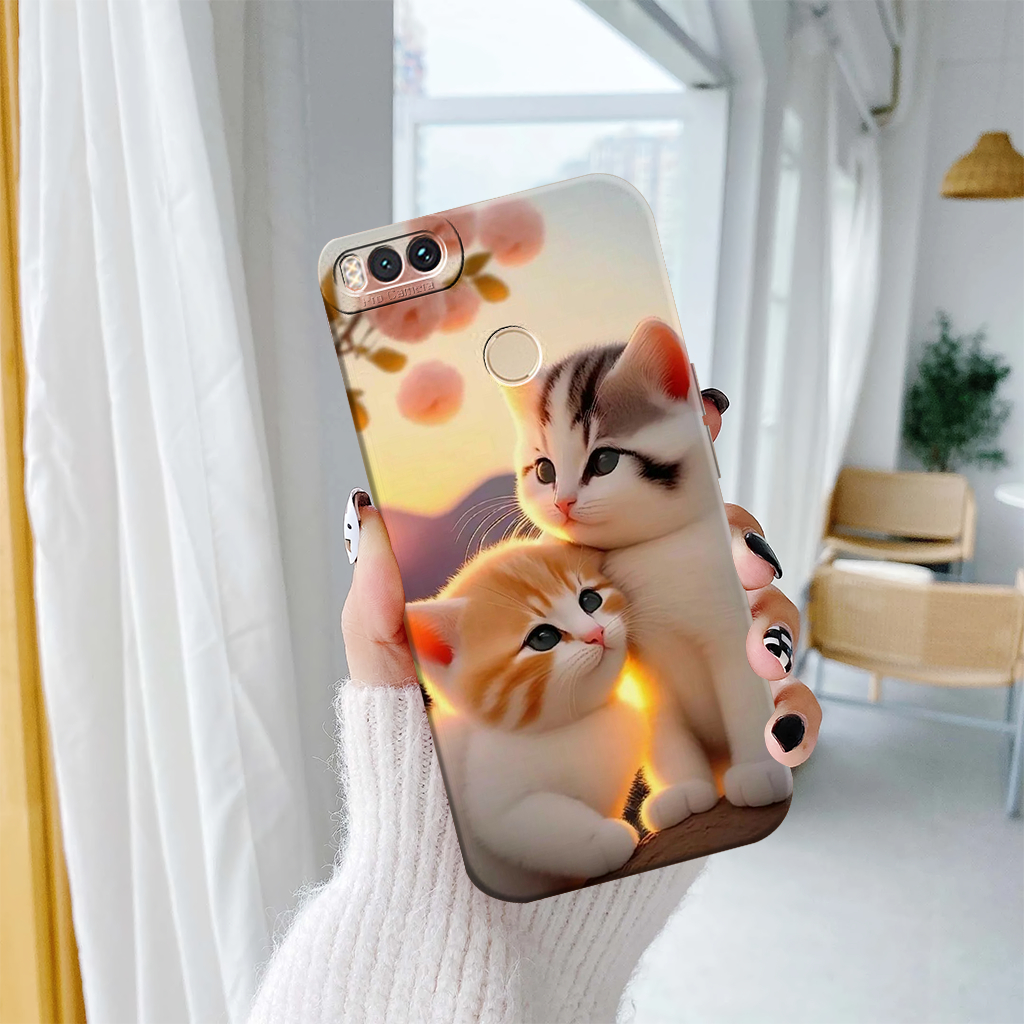 Case Mi A1 2017 Silikon Pelindung Kamera Motif Kuc1ng Lucu Softcase Lentur