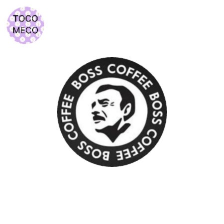 sticker suntory boss coffe logo stiker anime japan vintage retro