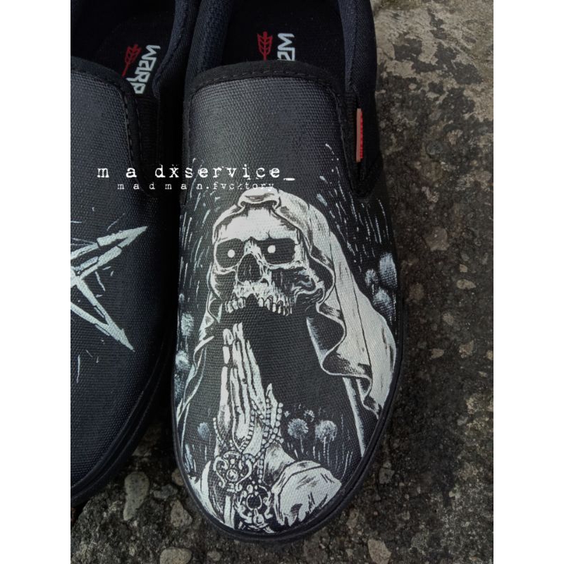 HARGA CUSTOM SEPATU LUKIS BMTH SEPATU CUSTOM