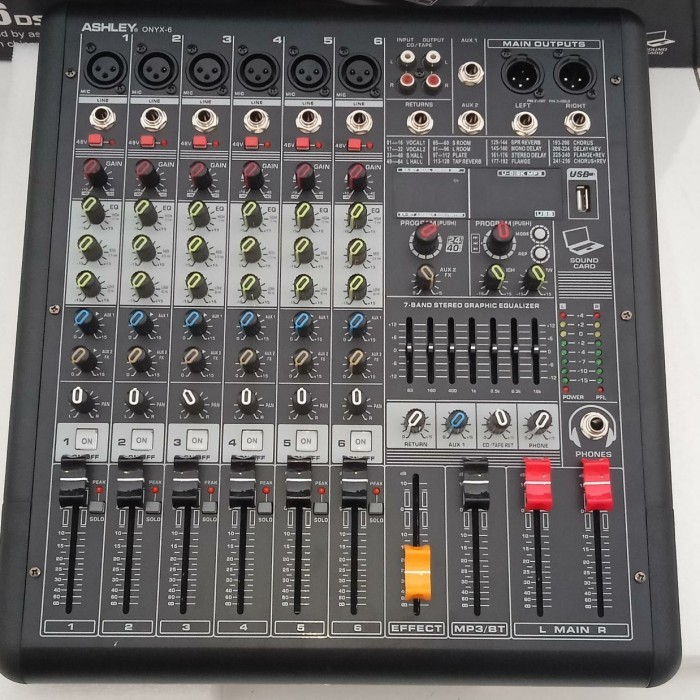 ASHLEY ONYX 6 Mixer Audio ONYX6