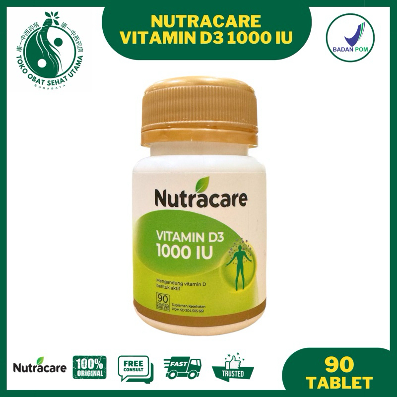 NUTRACARE VITAMIN D3 1000 IU / Suplemen Vitamin D 3