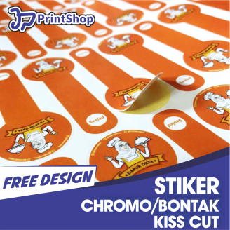

(100 PCS) Cetak Sticker Label Custom / Label Nama Olshop/ Sticker Label Kemasan Makanan dan Minuman / Sticker Kiss Cut / Sticker Kemasan Box / Sticker Hari Raya | JP PRINTSHOP