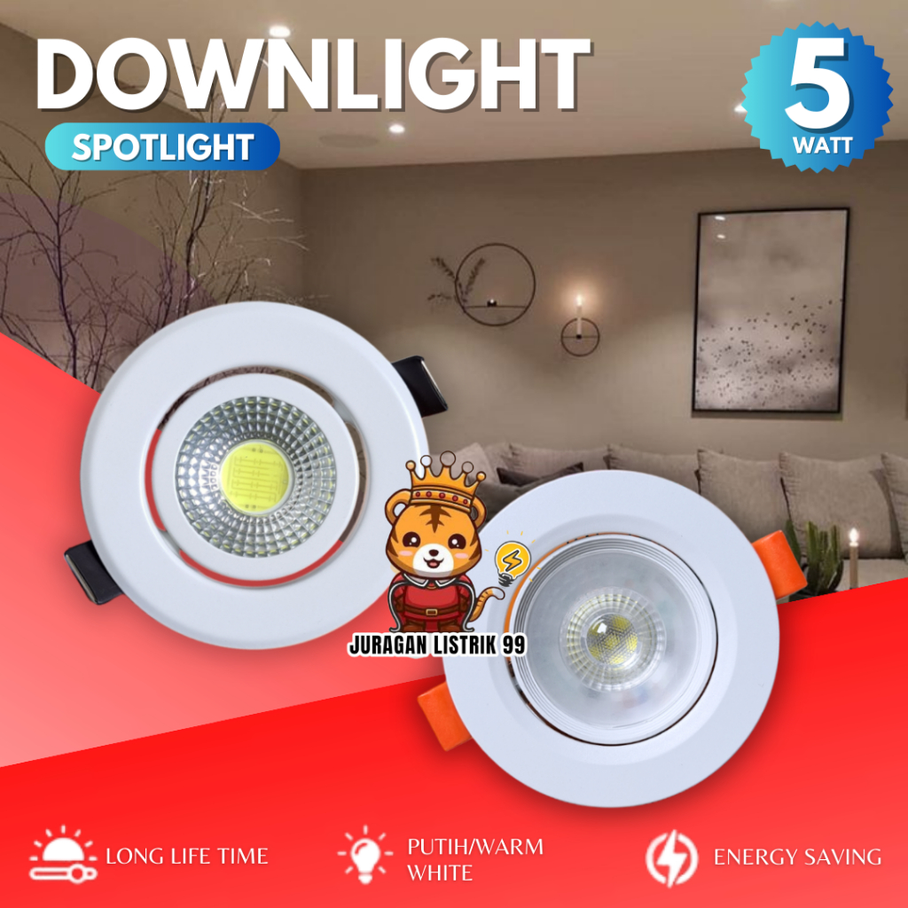 LAMPU LED DOWNLIGHT SPOTLIGHT COB 5WATT / DOWNLIGHT / SPOTLIGHT /LAMPU LED