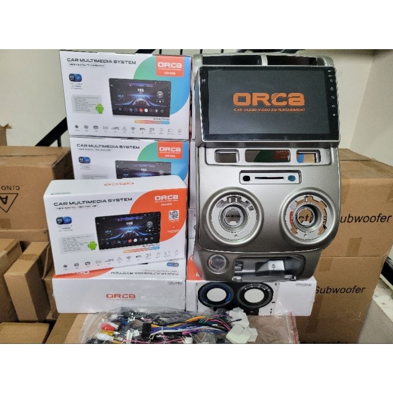 Head Unit Android 9inch Ram 2/64GB Avanza Xenia Old Orca 9988 NFC Free Kartu Tol