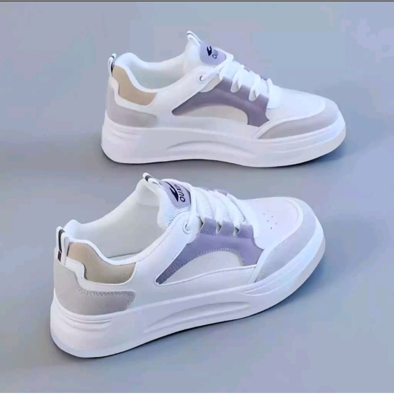 Sepatu Putih Wanita Kets Kasl Tali