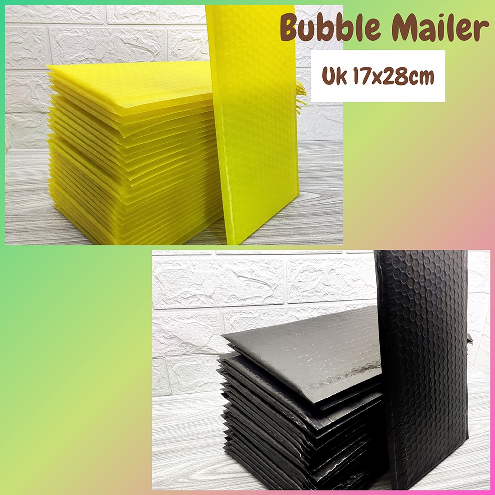 

CUCI GUDANG!!! Amplop Bubble Mailer - Bubble Wrap Packing Waterproof dan Kuat - Satuan Uk 17x28cm