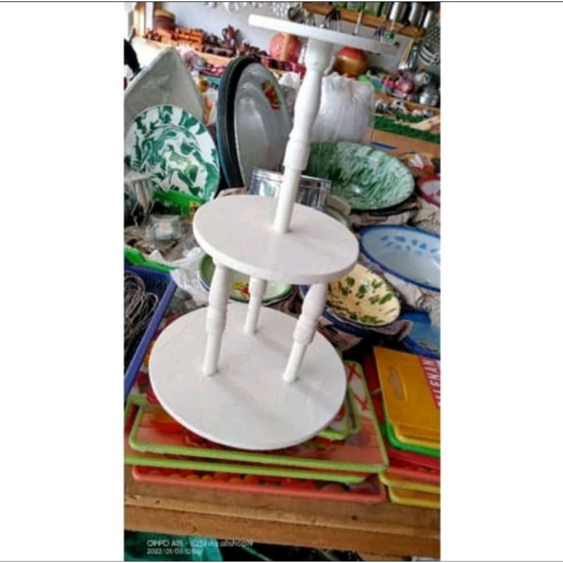 stand cake rak kue pengantin 3 tingkat meja kue pengantin