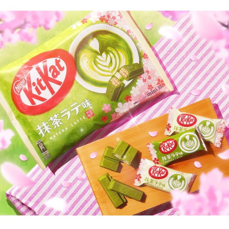 Coklat Jepang KitKat Sakura Matcha Latte isi 10 bungkus/ Chocolate Snack Jepang Limited Edition