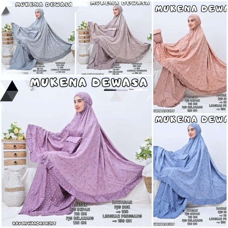 Mukena Dewasa Bunga Amel - Joglo Batik