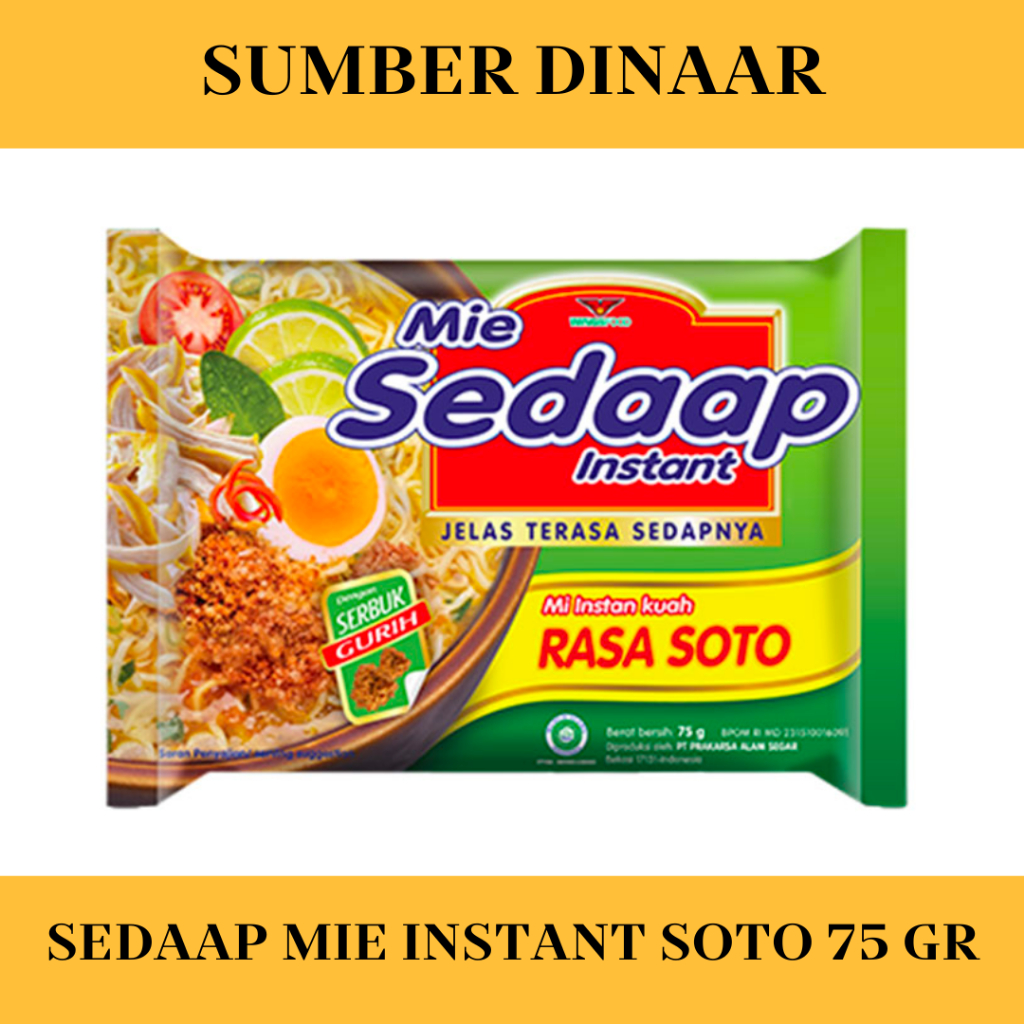 

Sedaap Mie Instant Soto 75G Sedaap Soto Kuah