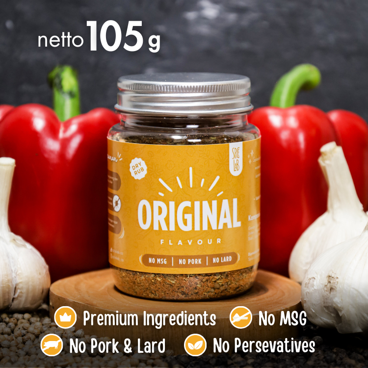 

ORIGINAL DRY RUB SPICELAB | Bumbu Marinasi Kering Serbaguna | Non Pedas, No MSG, No Pork, No Lard