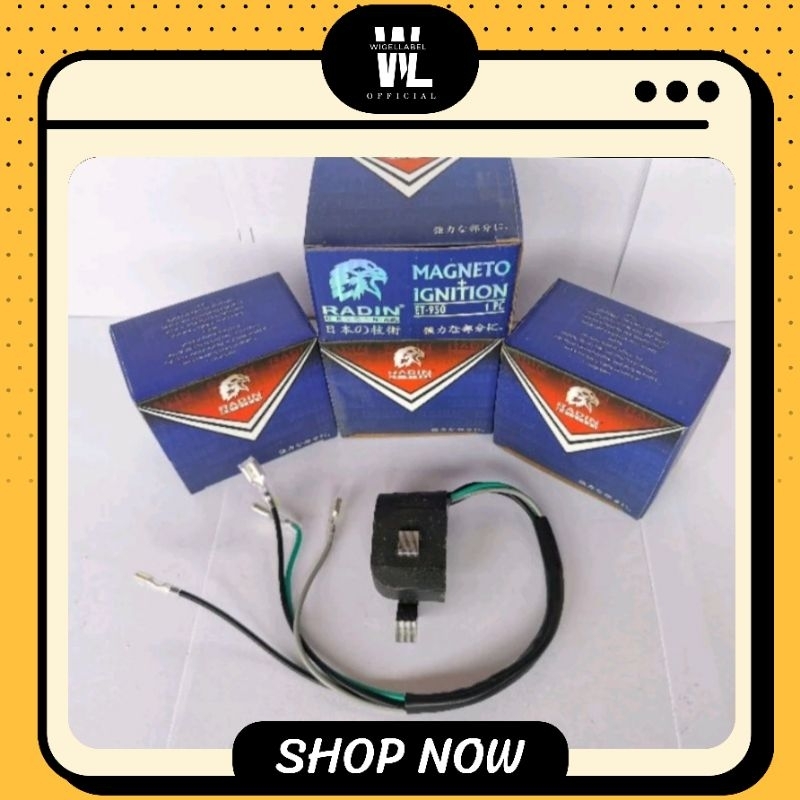 ET950 MAGNETO ASSY + IGNITION SPULL MAGNET GENSET 2TAK