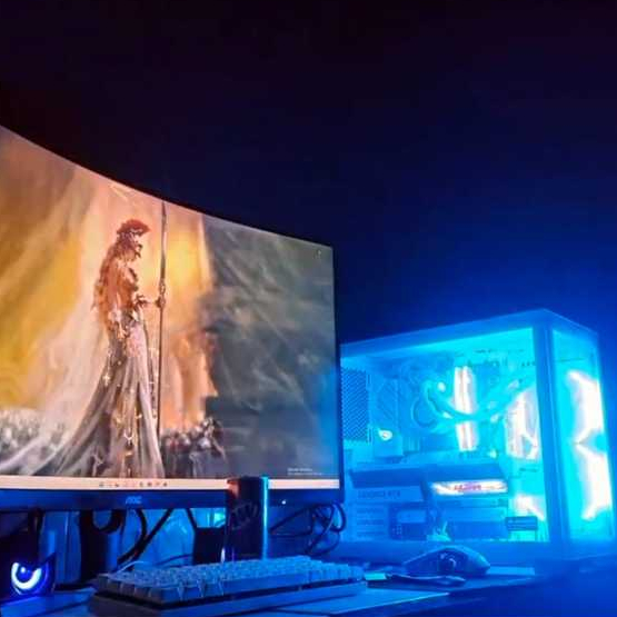 PC Tema Putih Rtx 4070 TI + Intel I5 13500