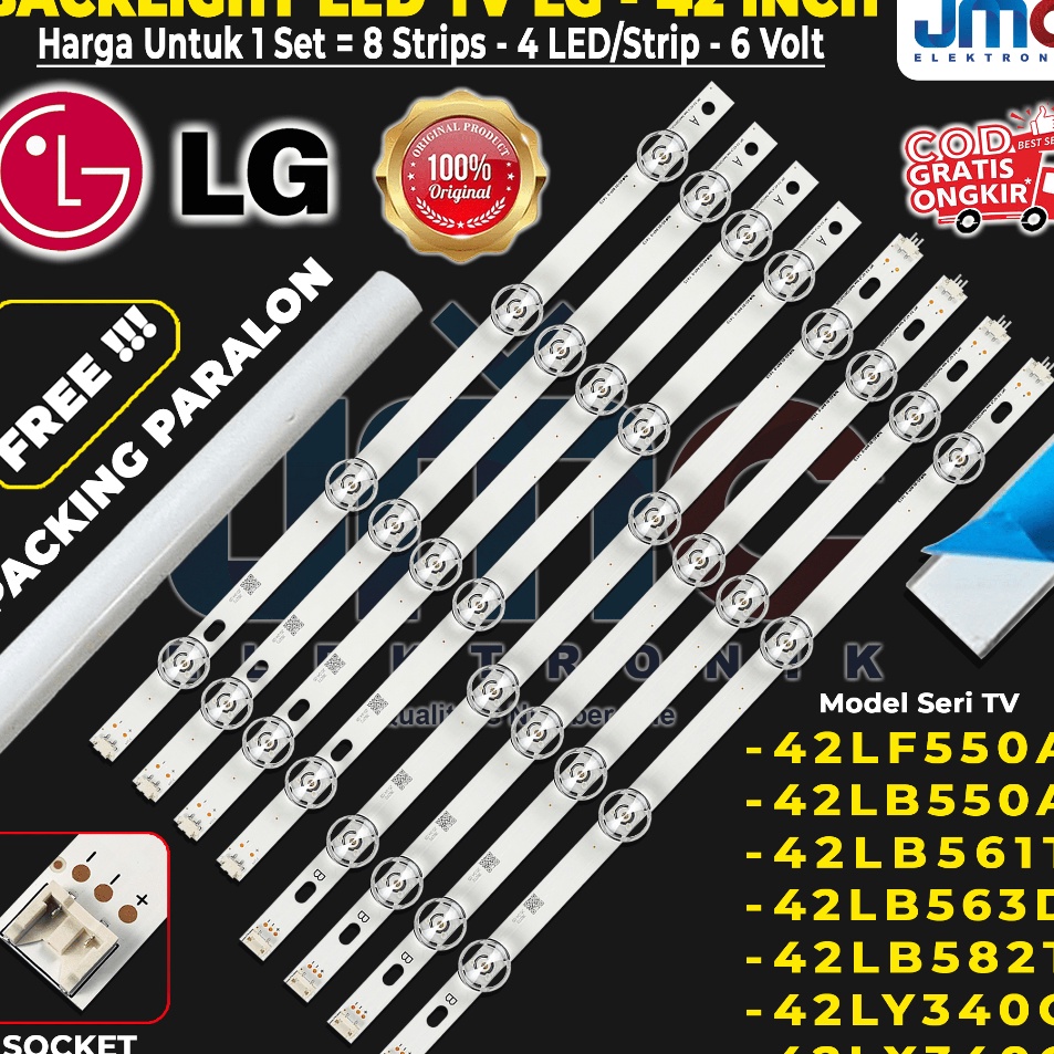 Murah Yni Backlight TV LG 42LB55A 42LF55A 42LB561T 42LB563D 42LX34C 42LY34C 42LB582T Lampu led Tv LG