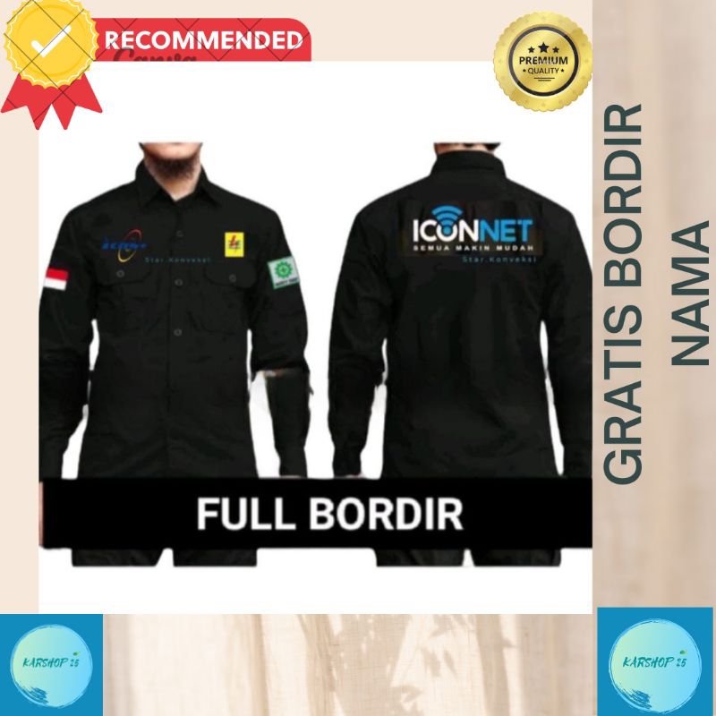 Seragam Kemeja ICONNET PLN BUMN PDH PDL Baju ICONNET PLN Lengan Panjang SERAGAM PDH ICONNET PLN KEME