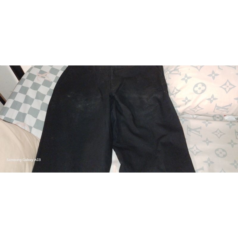 celana kantoran Stanley Adams warna hitam ukuran 32