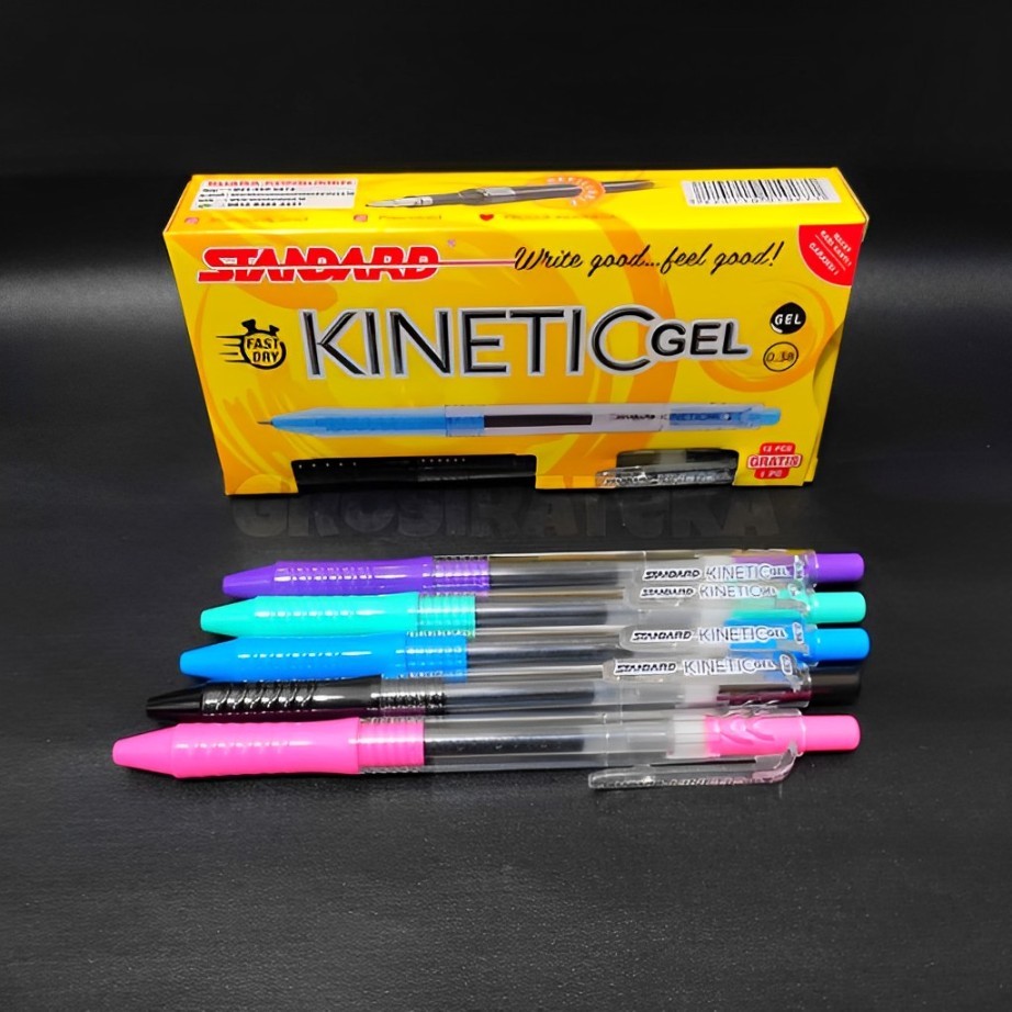 

( 1 pack ) Standard Pen - Pulpen Kinetic Gel 0.38 Standard Pulpen Cetekan ( Pulpen, Ballpoint, Pena, Alat Tulis)