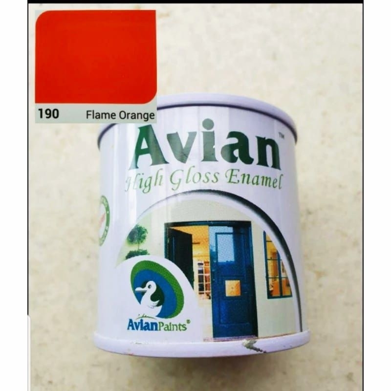 Cat kayu dan besi Avian 100 cc warna flame orange