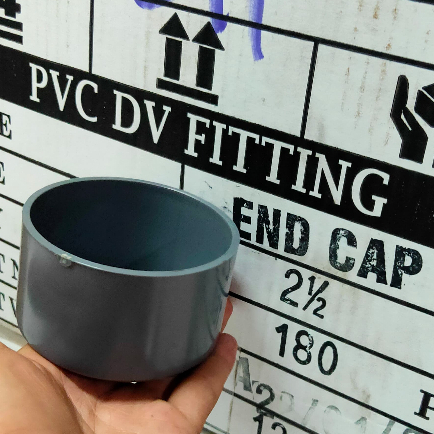 DOP 21/2" CAP 21/2" PENUTUP PIPA 21/2" TUTUP PIPA 21/2" MERK LANGGENG Dop penutup pipa-cap PVC 21/2"