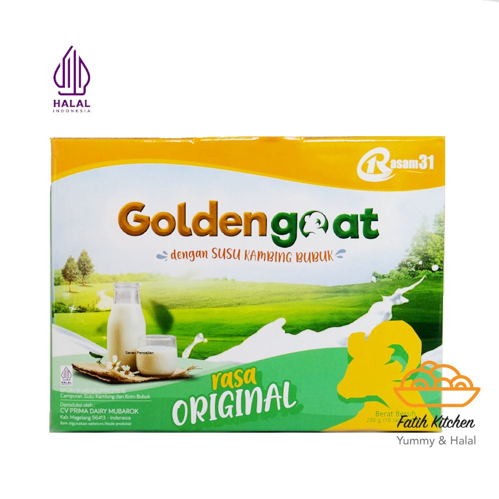 

GoldenGoat Susu Kambing Etawa Bubuk Sachet - Powder
