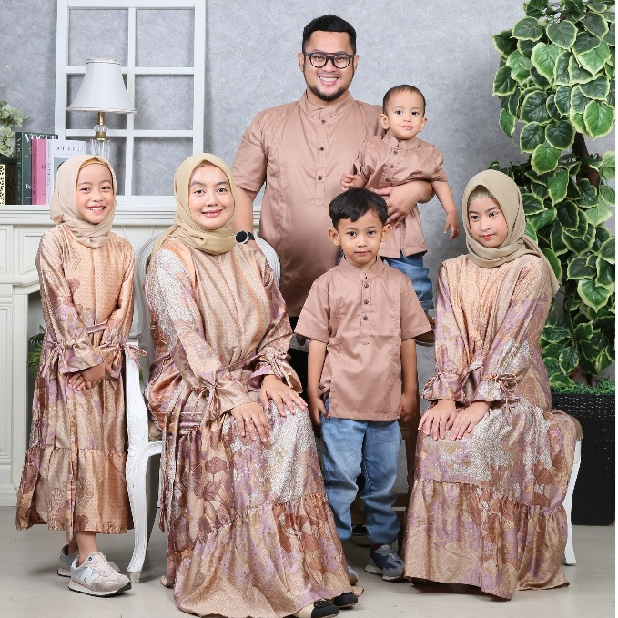 NAYAKAMALA FAMILY SET - GAMIS KOKO KEMBAR KELUARGA SARIMBIT LEBARAN