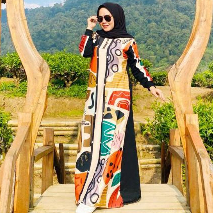 Zesa Maxi Dress Printing antunna