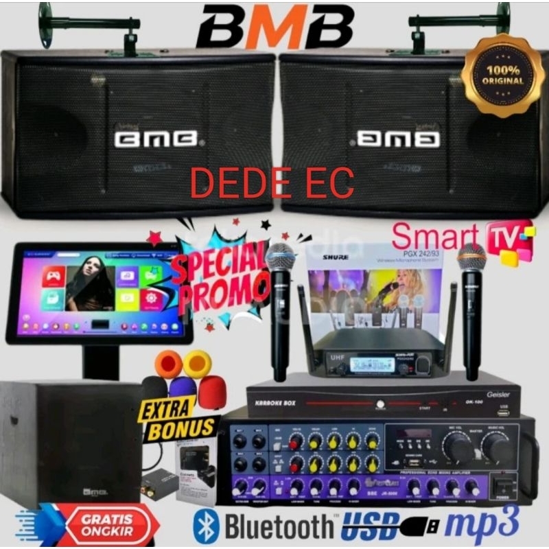 PAKET KARAOKE SPEAKER BMB CS 350V SPEAKER BMB 8 INCH ORIGINAL (FULL SET)