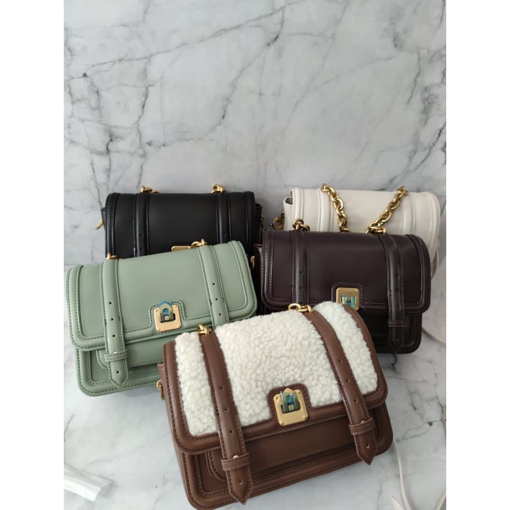 BAGSBUNNY15 C205 CK ENOLA CHAIN HANDLE SATCHEL BAG