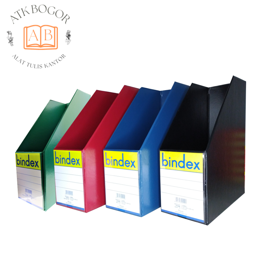 

Box File Jumbo Bindex 1034B Tempat Dokumen Besar 11.5 cm - Hitam / Biru / Hijau / Merah [1 Lusin / 12 Pcs]