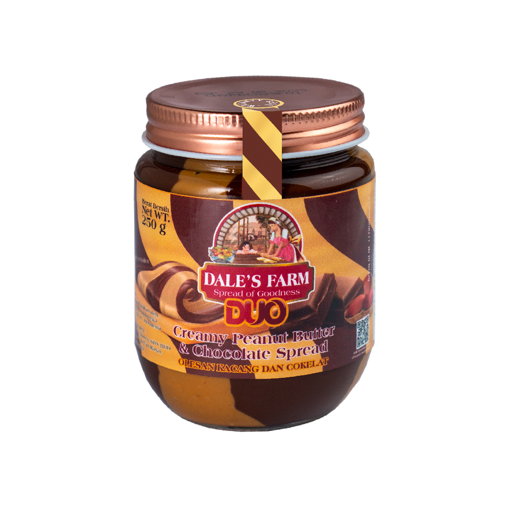 

Dale's Farm Duo Peanut Butter & Chocolate 250g - Selai kacang