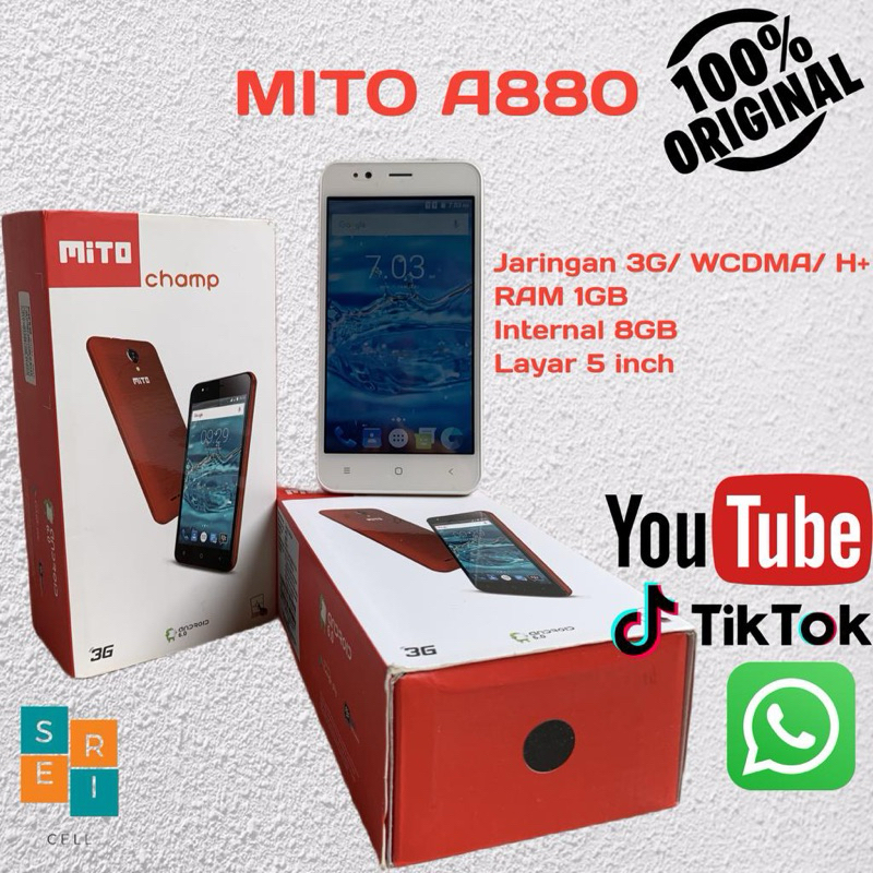 HP MITO A990 Jaringan 3G Promo Cuci Gudang Murah meriah RAM 512MB Internal 4GB
